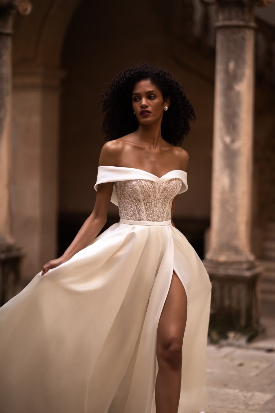 Lotus 2 dress by wona concept from alma de oro collection