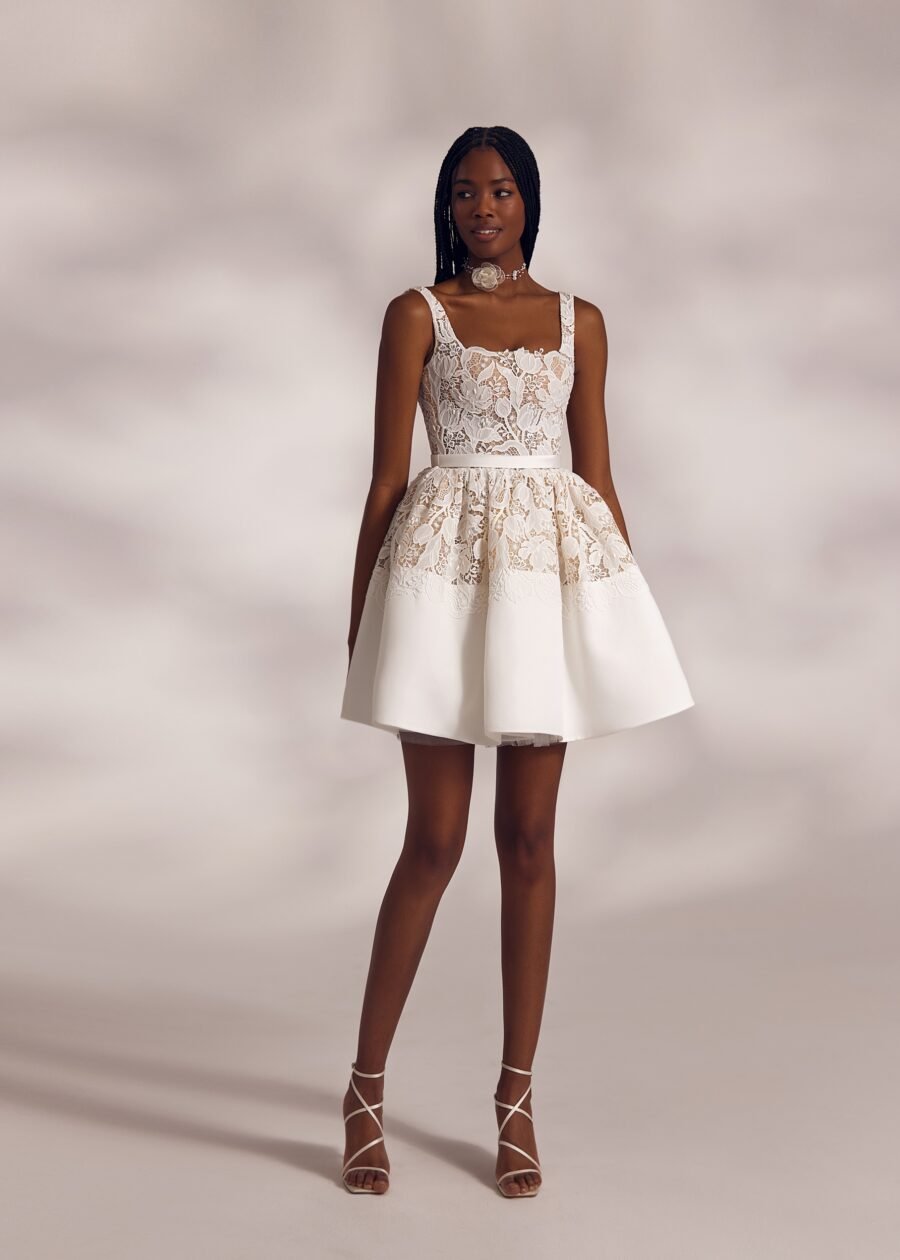 Kirsti mini 1 wedding dress by eva lendel from less is more iv