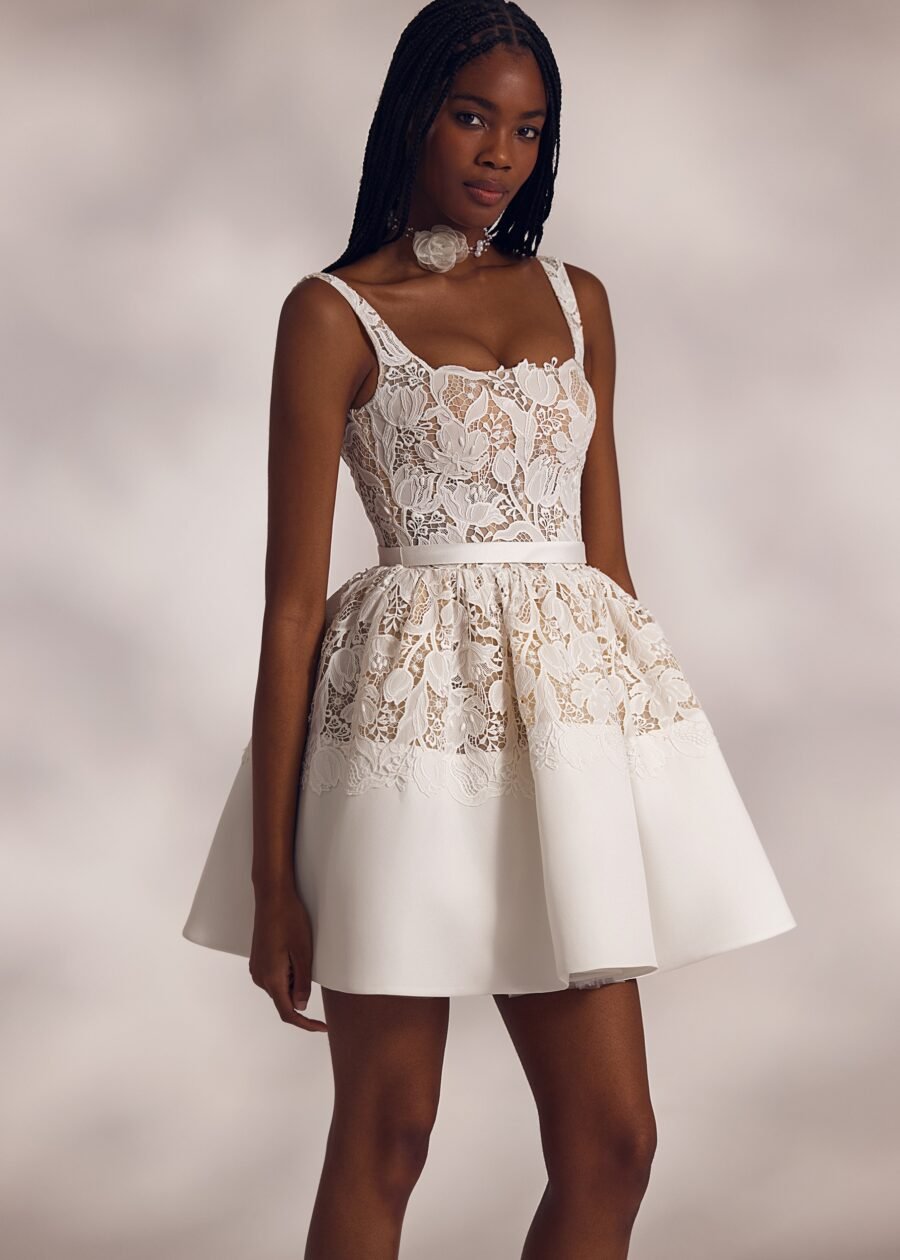 Kirsti mini 2 wedding dress by eva lendel from less is more iv